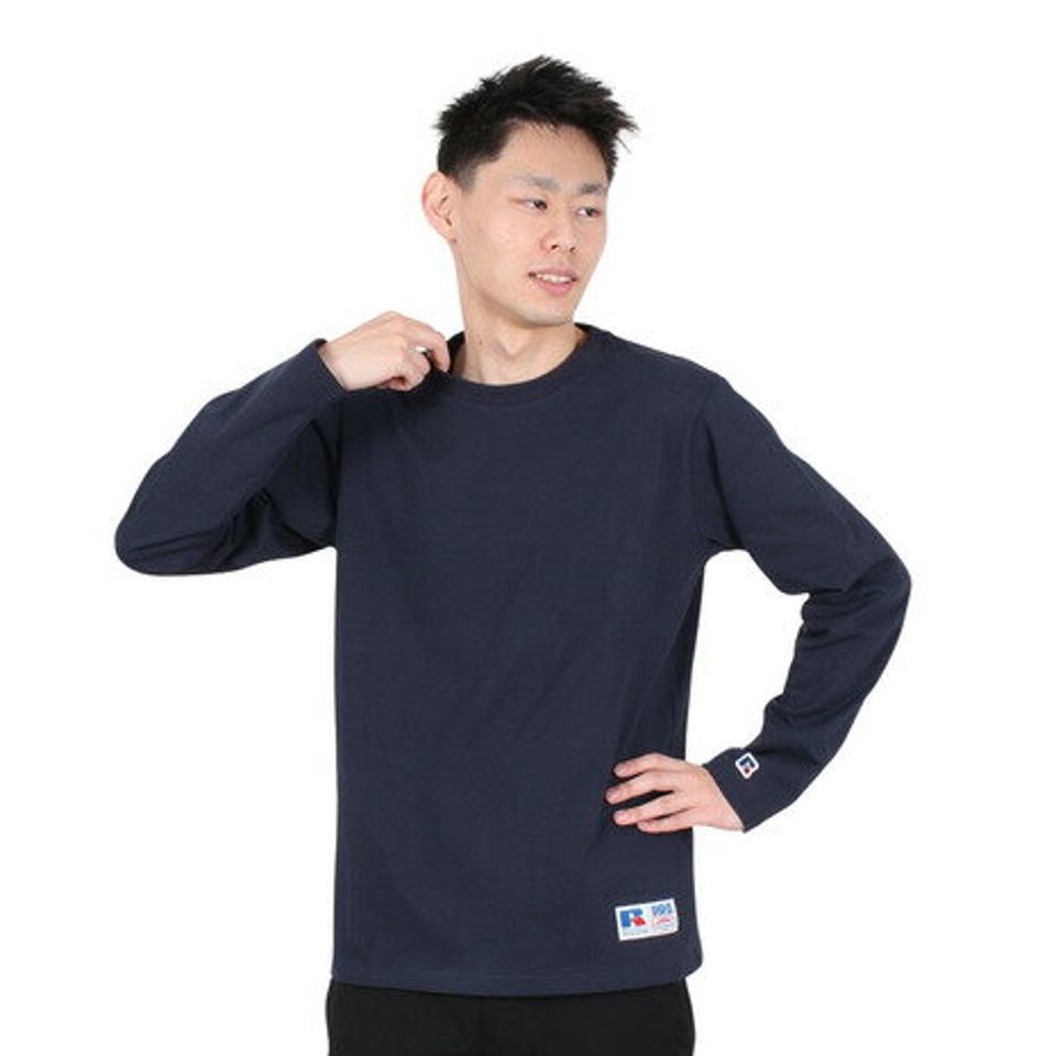 ラッセル（RUSSELL）（メンズ）ProCotton 長袖クルーネックTシャツ RBM24ES0004 NVY
