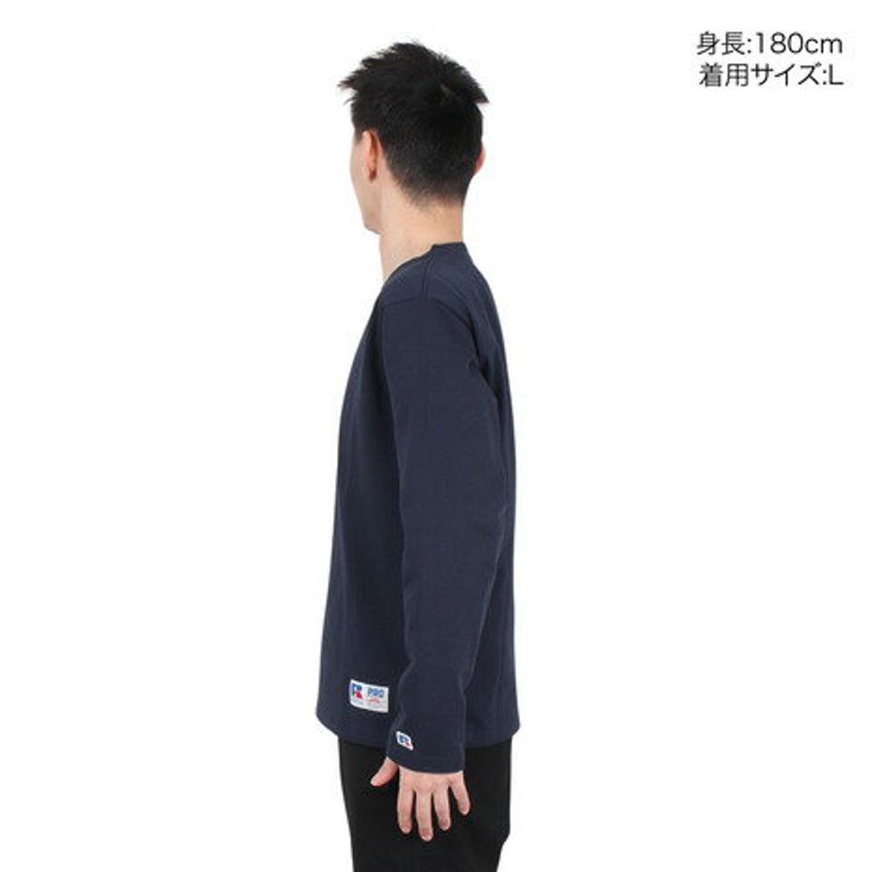 ラッセル（RUSSELL）（メンズ）ProCotton 長袖クルーネックTシャツ RBM24ES0004 NVY