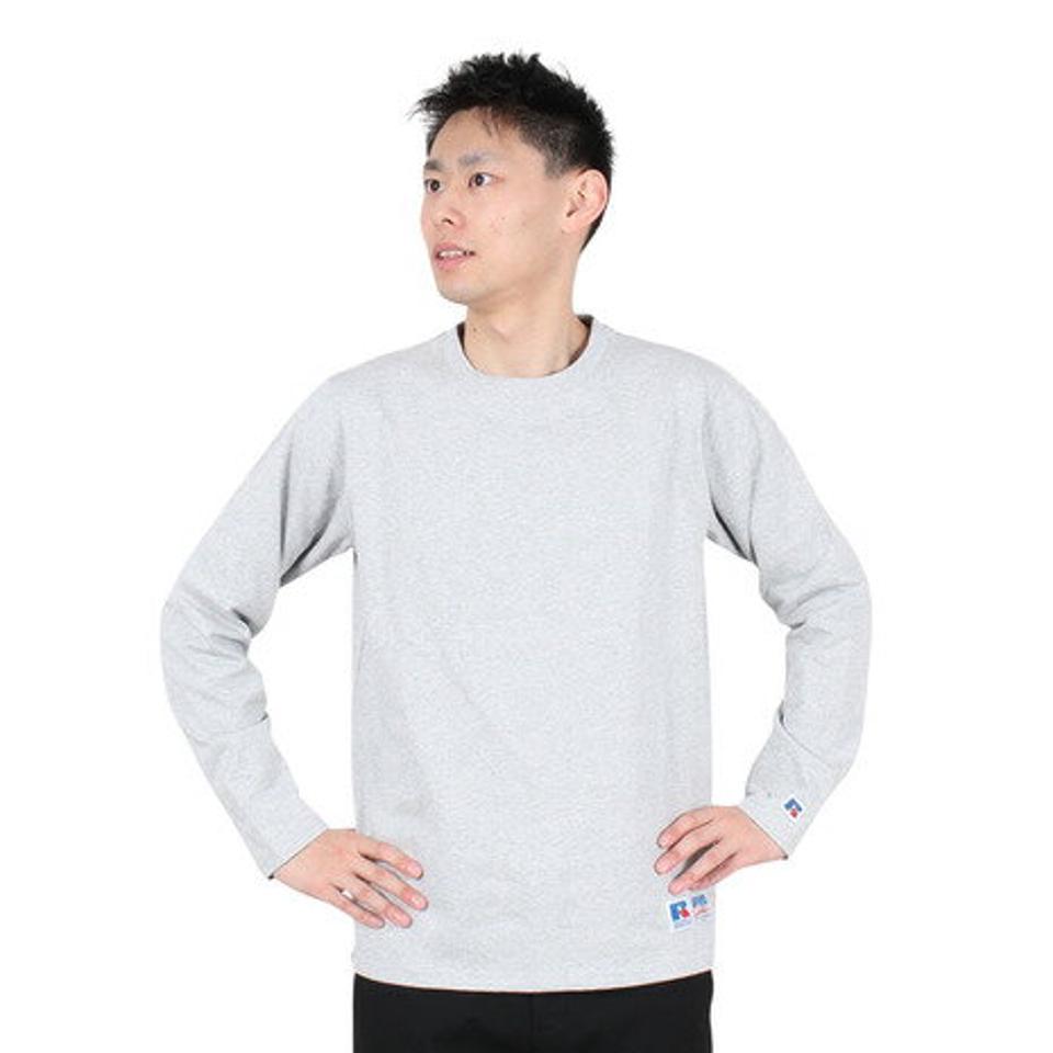 ラッセル（RUSSELL）（メンズ）ProCotton 長袖クルーネックTシャツ RBM24ES0004 MGRY