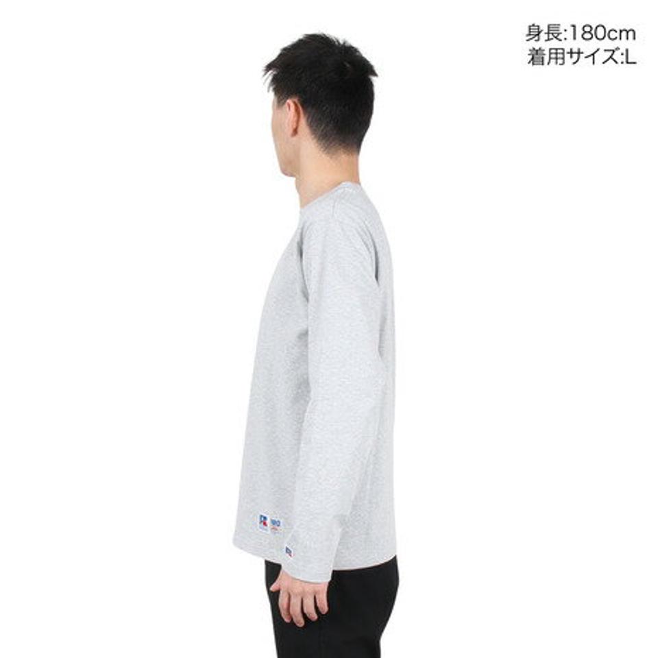 ラッセル（RUSSELL）（メンズ）ProCotton 長袖クルーネックTシャツ RBM24ES0004 MGRY