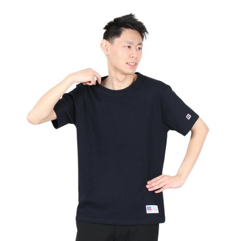 ラッセル（RUSSELL）（メンズ）T/C 半袖レギュラーTシャツ RBM24S0002 NVY