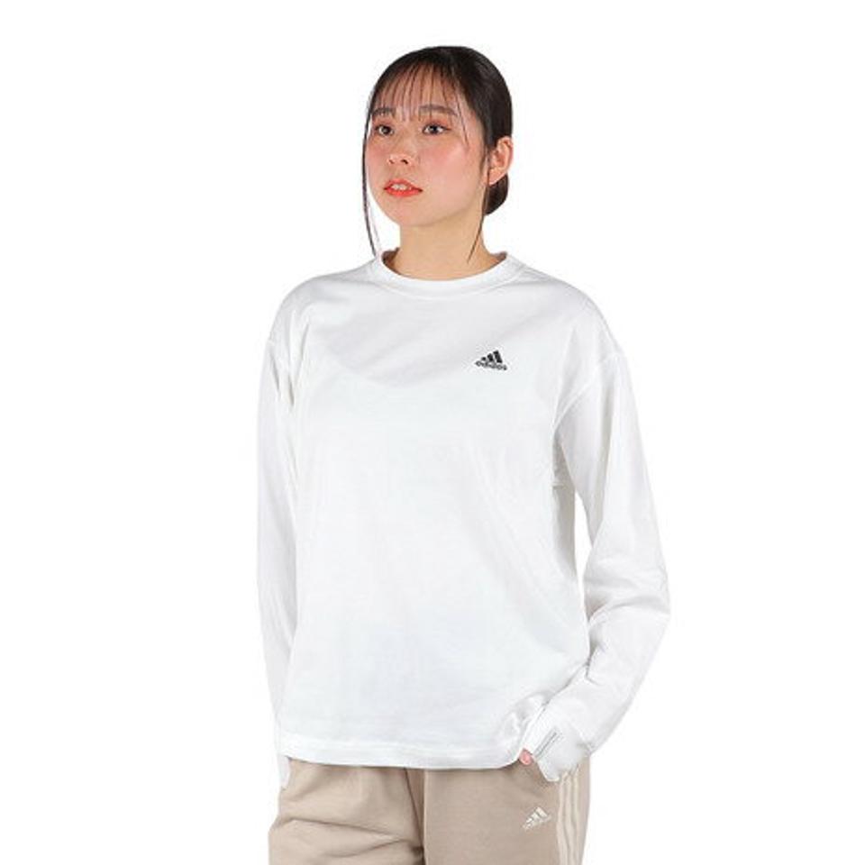 アディダス（adidas）（レディース）エッセンシャルズ プラス スモールロゴ 長袖Tシャツ KVF86-JF1423/JF1425/JF1426