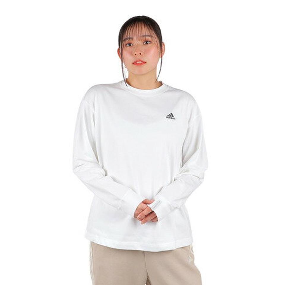 アディダス（adidas）（レディース）エッセンシャルズ プラス スモールロゴ 長袖Tシャツ KVF86-JF1423/JF1425/JF1426