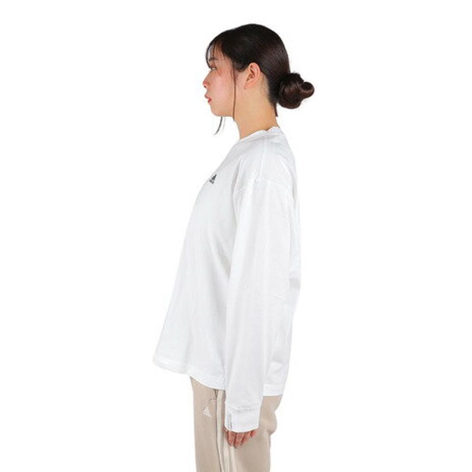 アディダス（adidas）（レディース）エッセンシャルズ プラス スモールロゴ 長袖Tシャツ KVF86-JF1423/JF1425/JF1426