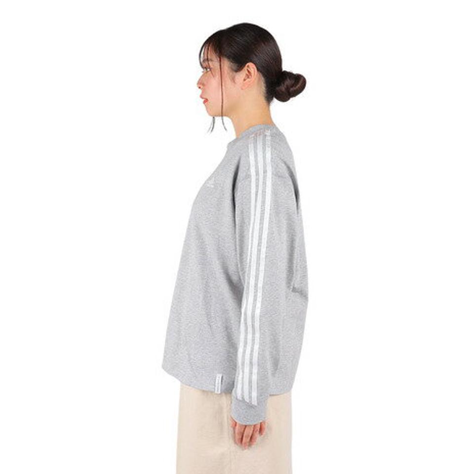 アディダス（adidas）（レディース）エッセンシャルズ プラス 3ストライプ 長袖Tシャツ KVF78-JF1389