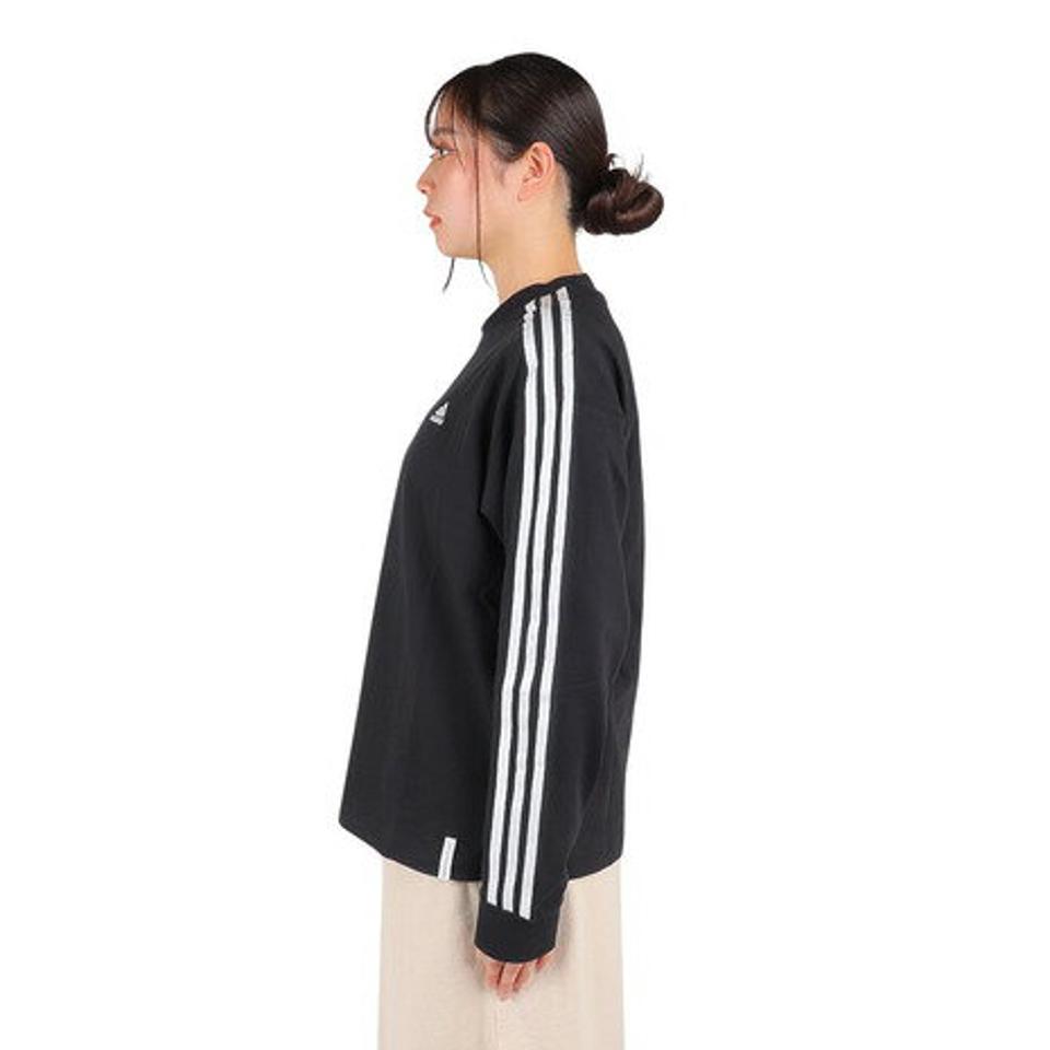 アディダス（adidas）（レディース）エッセンシャルズ プラス 3ストライプ 長袖Tシャツ KVF78