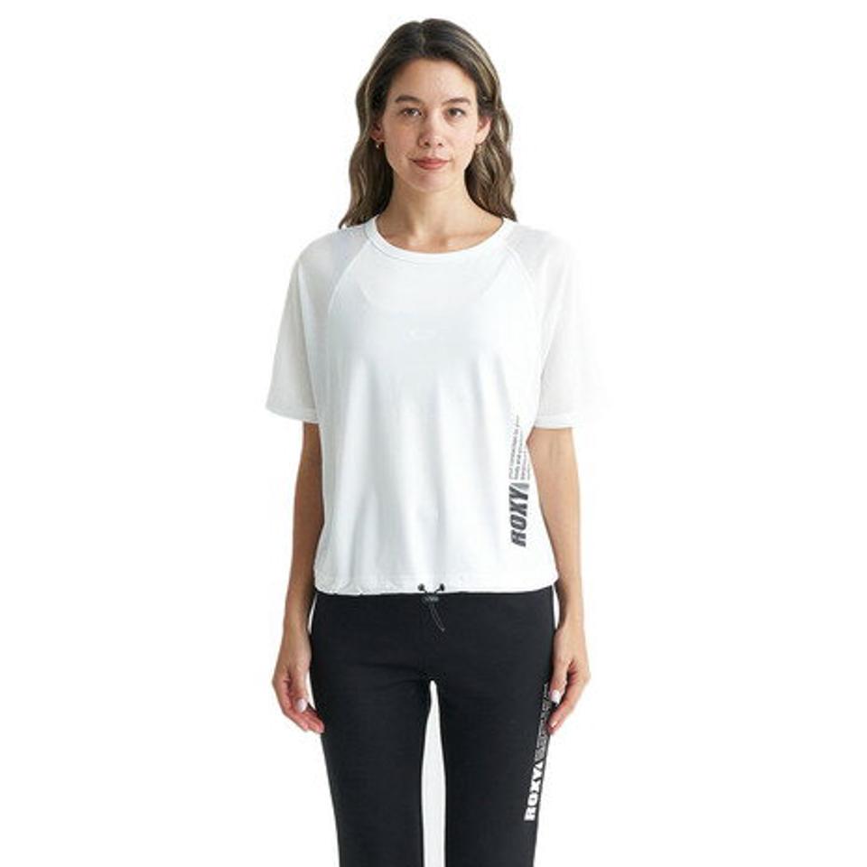 ロキシー（ROXY）（レディース）半袖Tシャツ ブラトップ セット BRB MESH 24SPRDK241546WHT