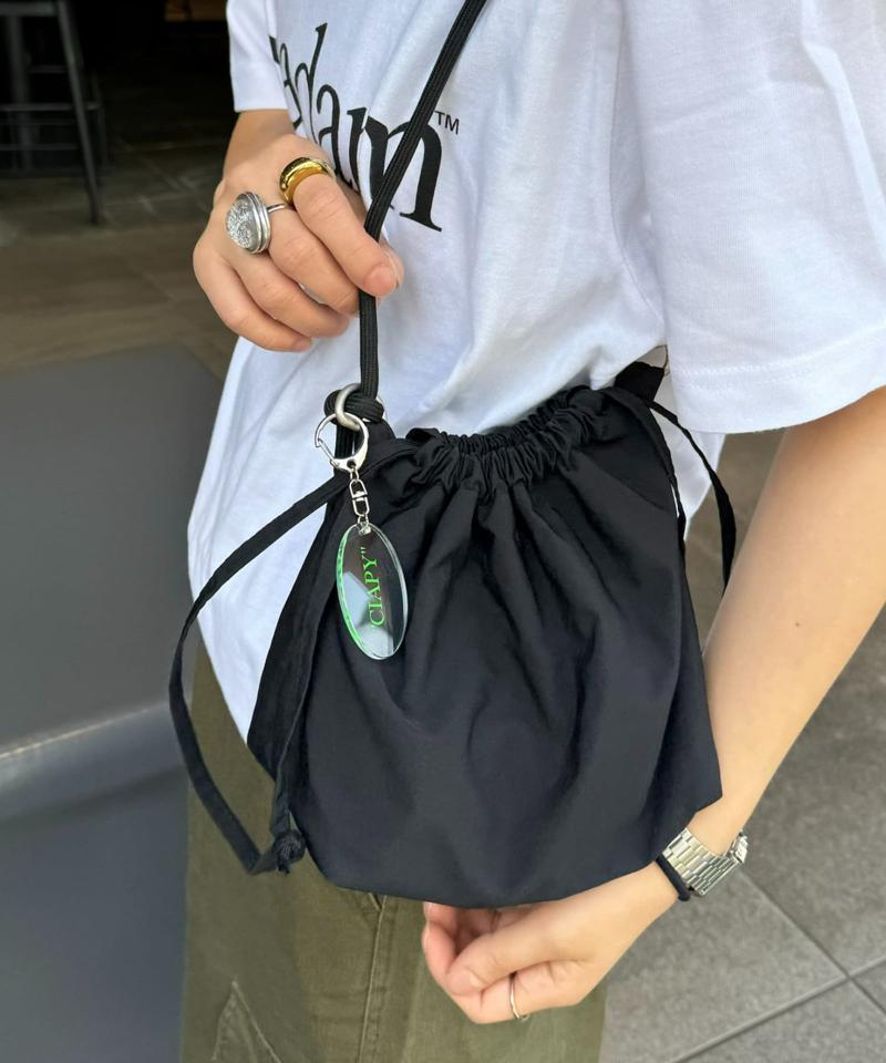【UNISEX】2WAY巾着バッグ/WEB限定カラーあり/キーホルダー付き