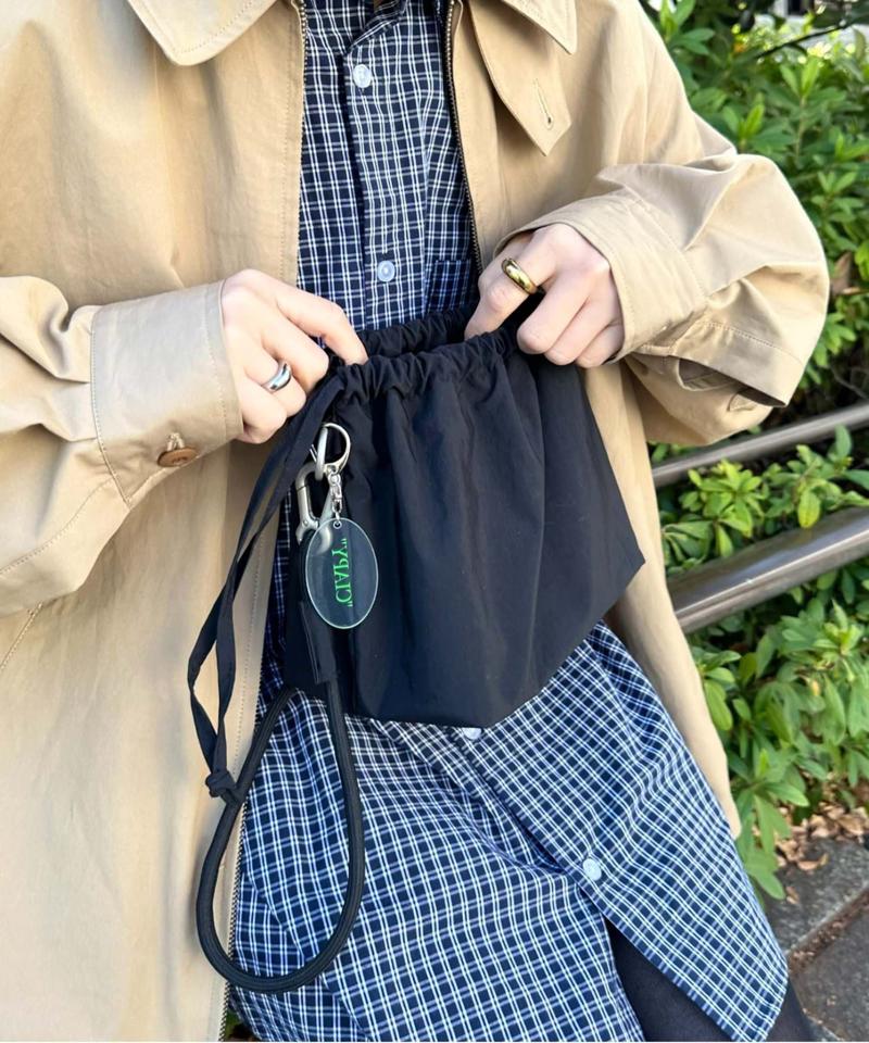 【UNISEX】2WAY巾着バッグ/WEB限定カラーあり/キーホルダー付き