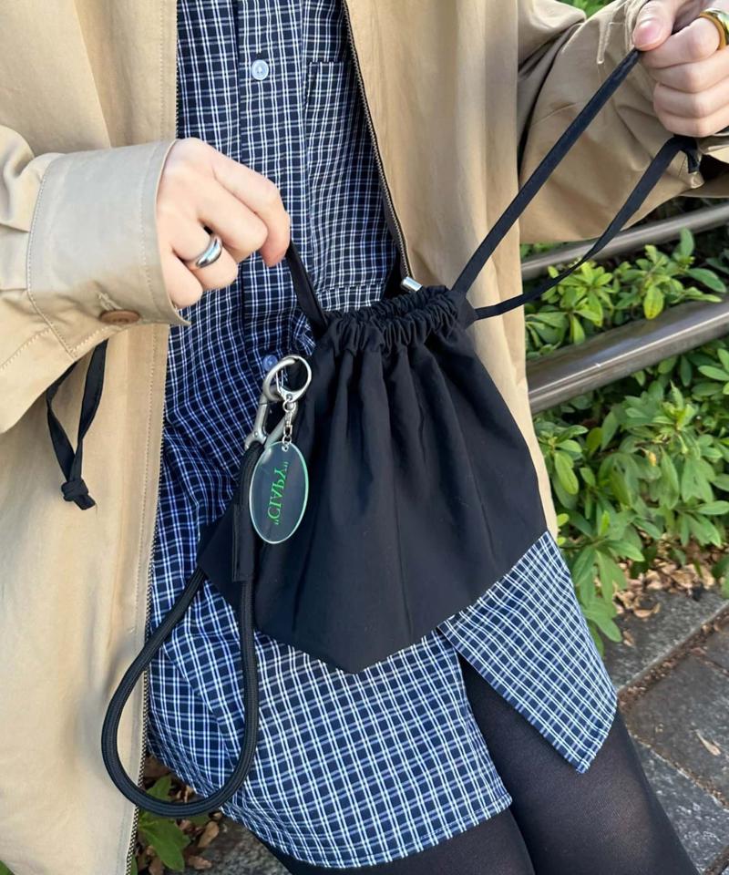 【UNISEX】2WAY巾着バッグ/WEB限定カラーあり/キーホルダー付き