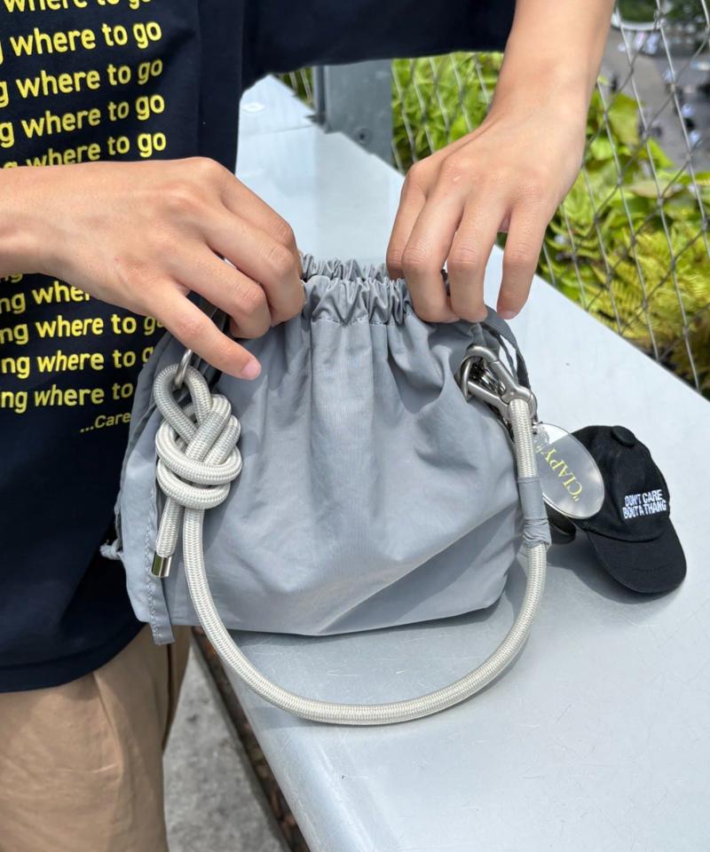 【UNISEX】2WAY巾着バッグ/WEB限定カラーあり/キーホルダー付き