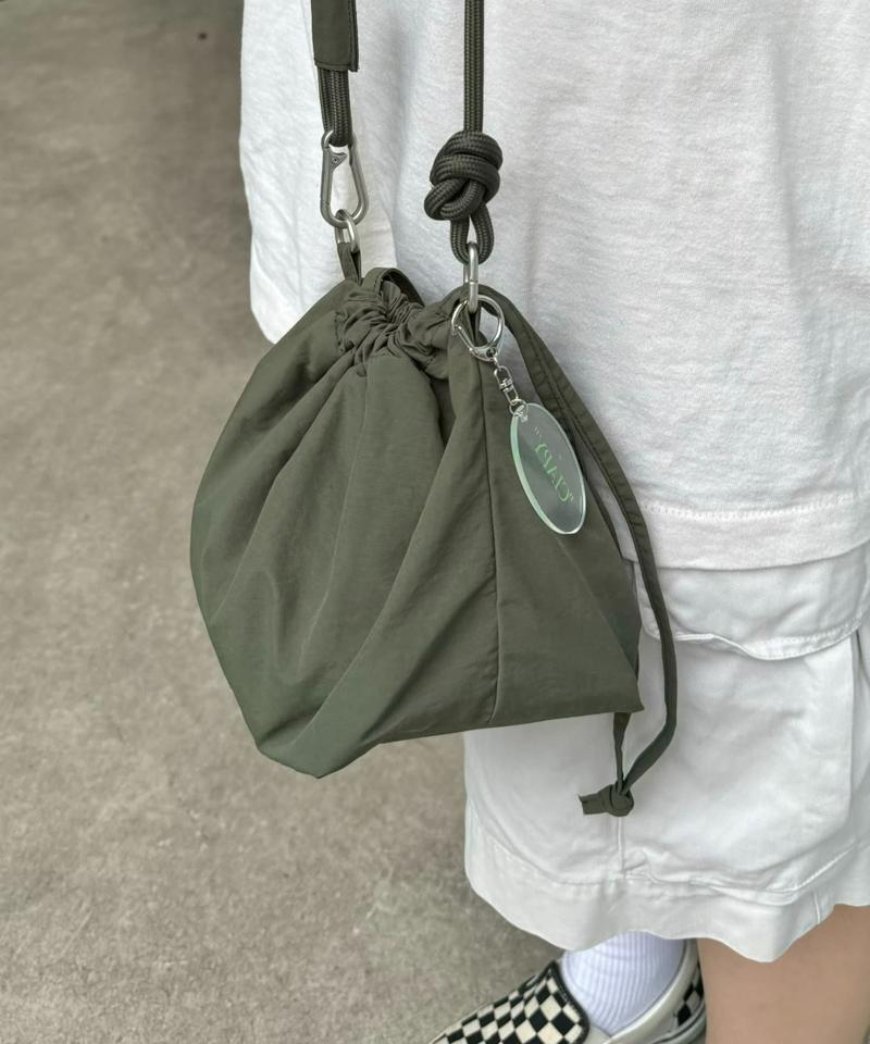 【UNISEX】2WAY巾着バッグ/WEB限定カラーあり/キーホルダー付き