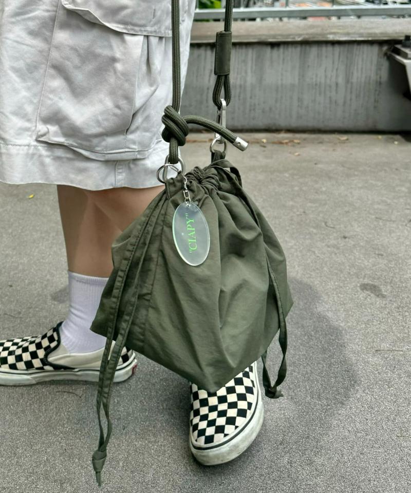 【UNISEX】2WAY巾着バッグ/WEB限定カラーあり/キーホルダー付き