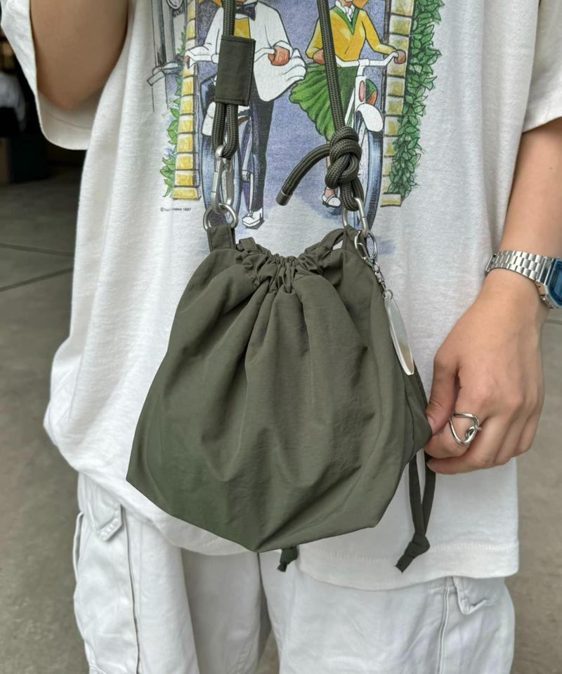 【UNISEX】2WAY巾着バッグ/WEB限定カラーあり/キーホルダー付き