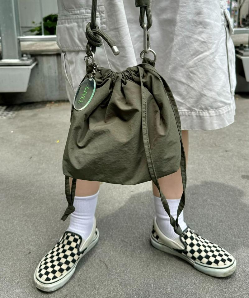 【UNISEX】2WAY巾着バッグ/WEB限定カラーあり/キーホルダー付き