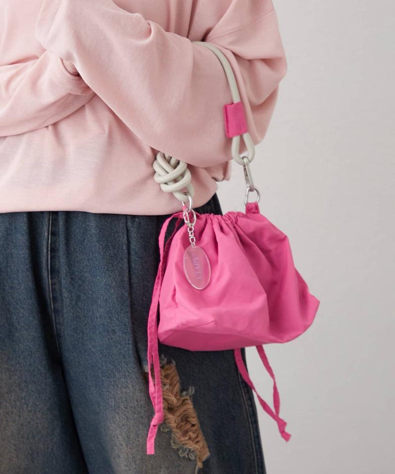 【UNISEX】2WAY巾着バッグ/WEB限定カラーあり/キーホルダー付き