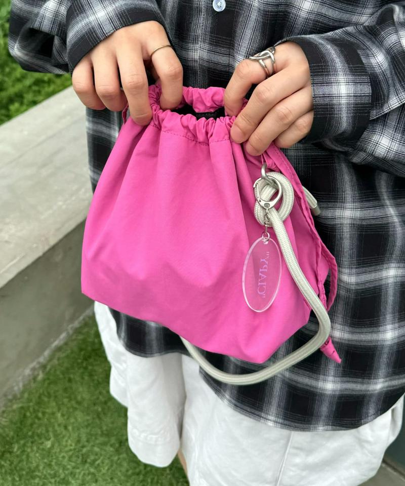 【UNISEX】2WAY巾着バッグ/WEB限定カラーあり/キーホルダー付き