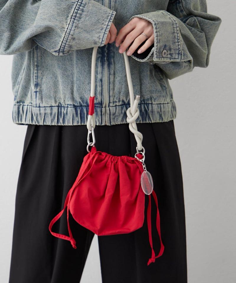 【UNISEX】2WAY巾着バッグ/WEB限定カラーあり/キーホルダー付き