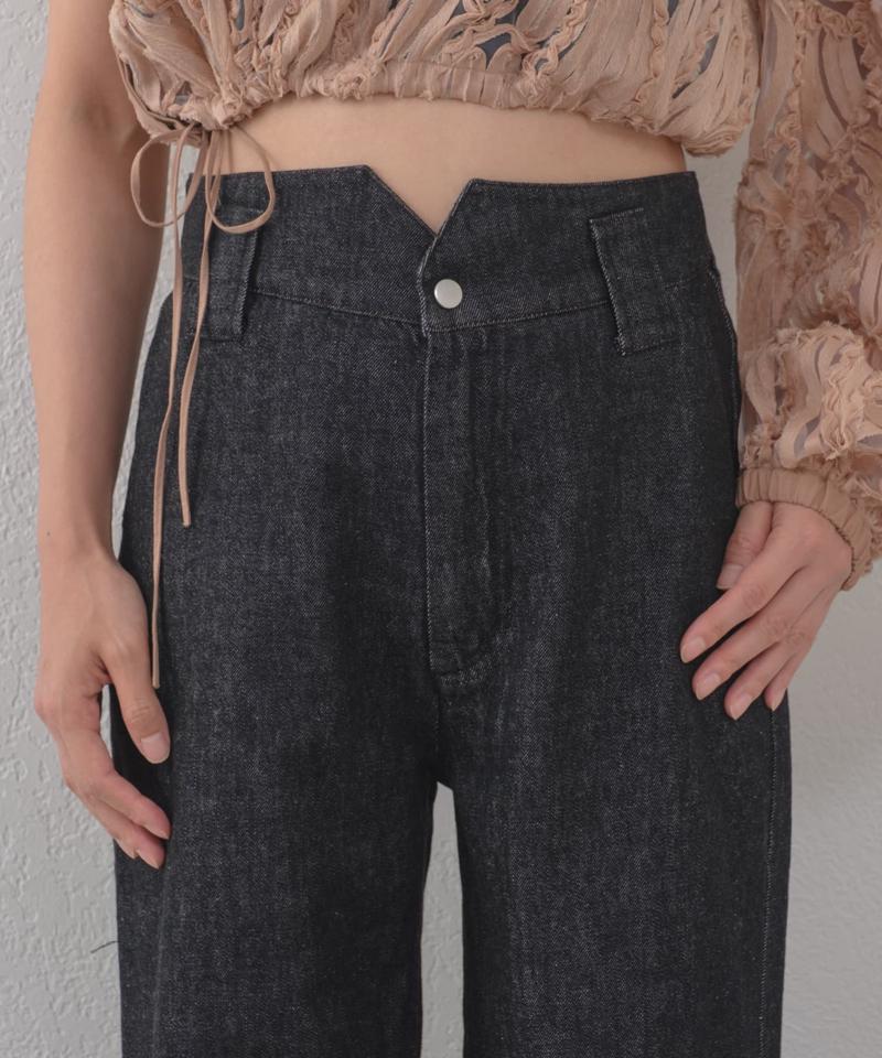 Free cut maxi length denim