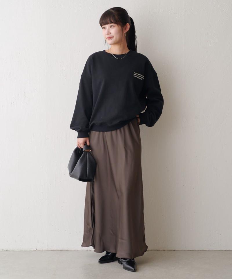 サテンマーメイドスカート