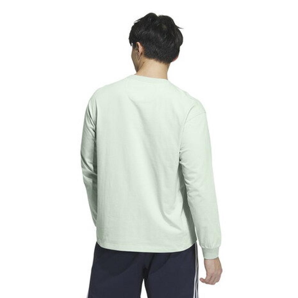 アディダス（adidas）（メンズ）エッセンシャルズプラス ルーズフィット スモールロゴ 長袖Tシャツ KWF00-JF3980