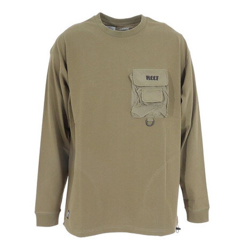 リーフ（REEF）（メンズ）長袖Tシャツ メンズ ポケット ロングスリーブ RFTEM2310-OLV