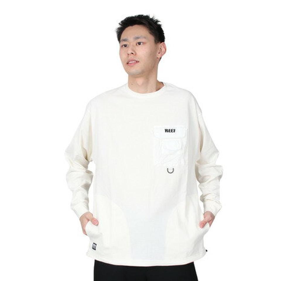 リーフ（REEF）（メンズ）長袖Tシャツ メンズ ポケット ロングスリーブ RFTEM2310-O.WHT