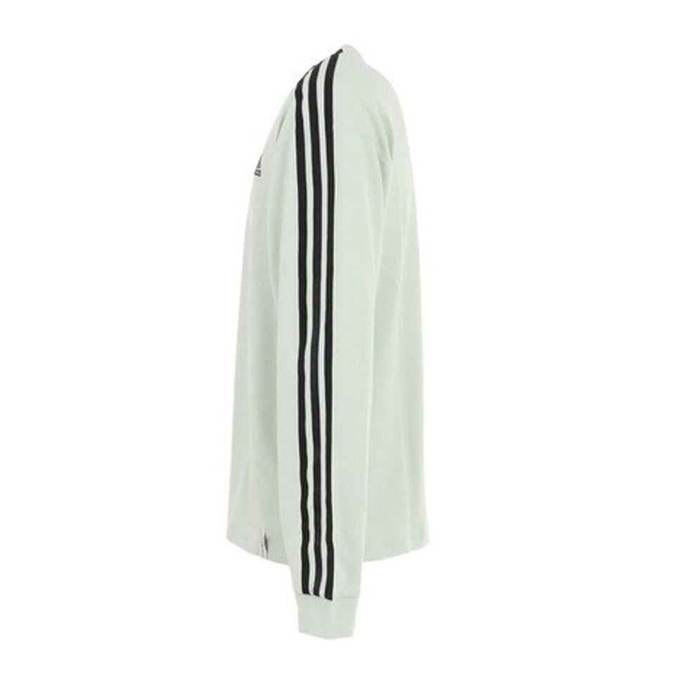 アディダス（adidas）（メンズ）エッセンシャルズ プラス ルーズフィット スリーストライプス 長袖Tシャツ KWE93-JF3916
