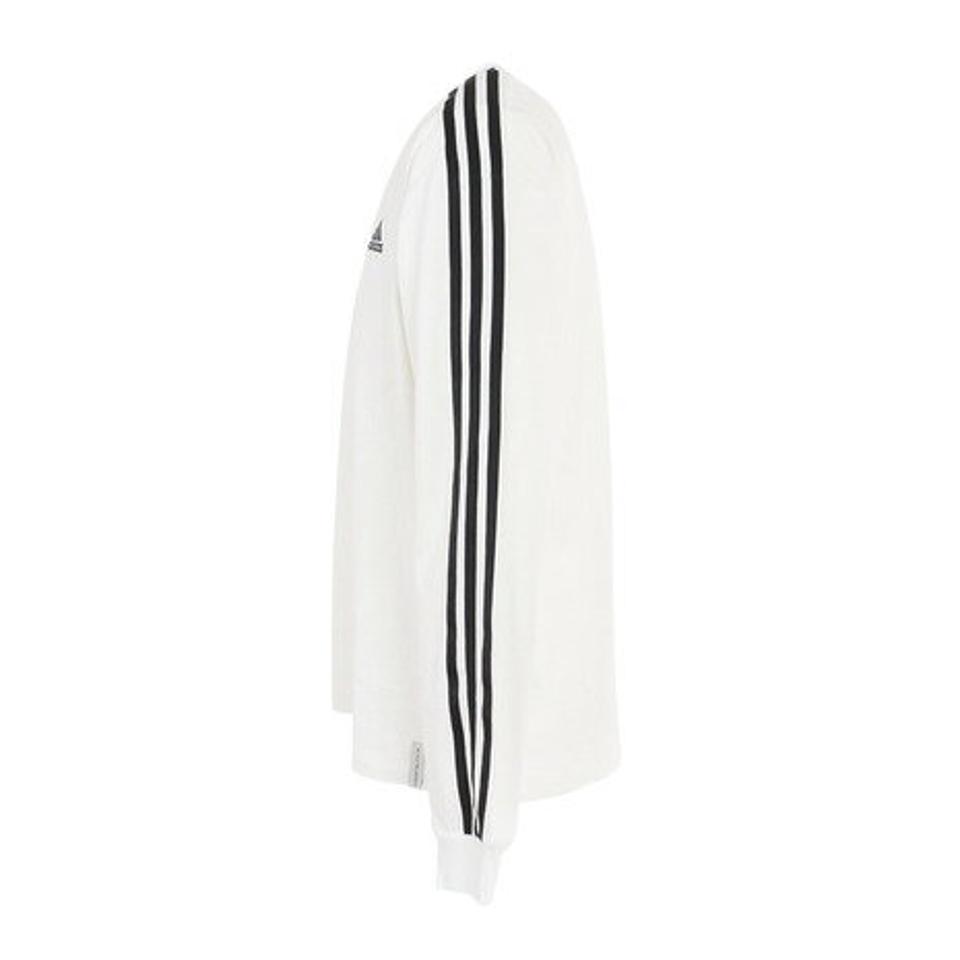 アディダス（adidas）（メンズ）エッセンシャルズ プラス ルーズフィット スリーストライプス 長袖Tシャツ KWE93-JF3913