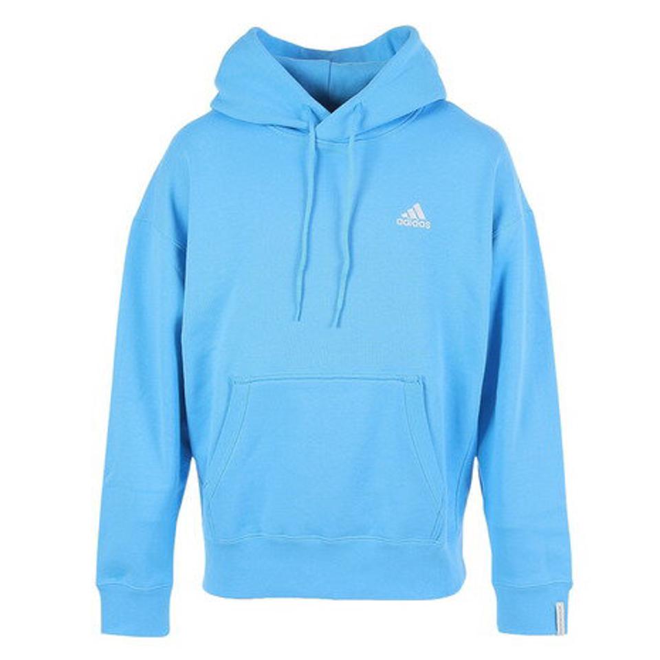 アディダス（adidas）（メンズ）エッセンシャルズプラス ルーズフィット スモールロゴ フレンチテリープルオーバーパーカー KWE97-JF3970