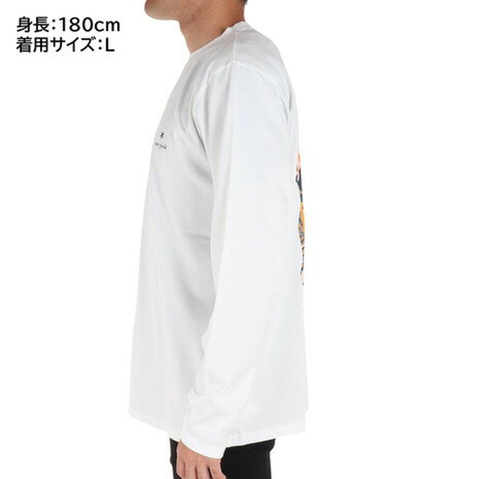 スノーピーク（snow peak）（メンズ）長袖Tシャツ ロンT Botanical Biotope 長袖Tシャツ TS-23SU004 WH ホワイト