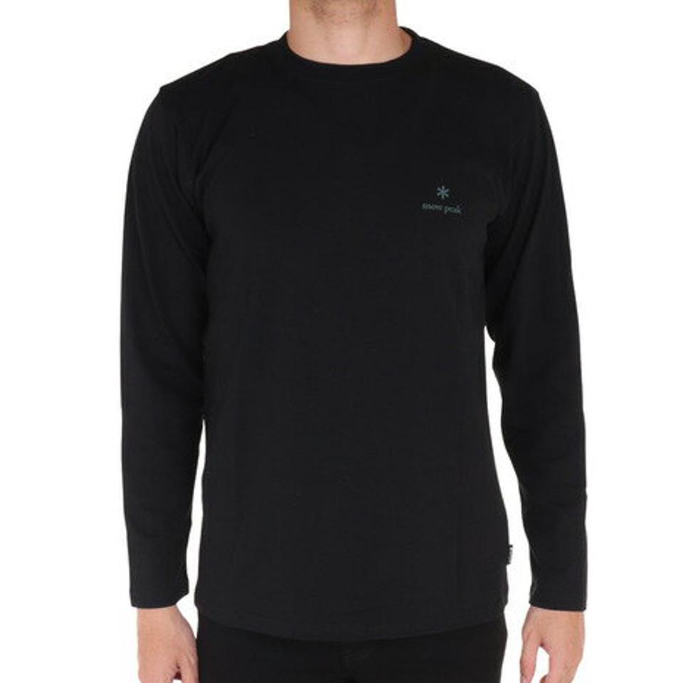 スノーピーク（snow peak）（メンズ）長袖Tシャツ ロンT Botanical Biotope 長袖Tシャツ TS-23SU004 BK ブラック