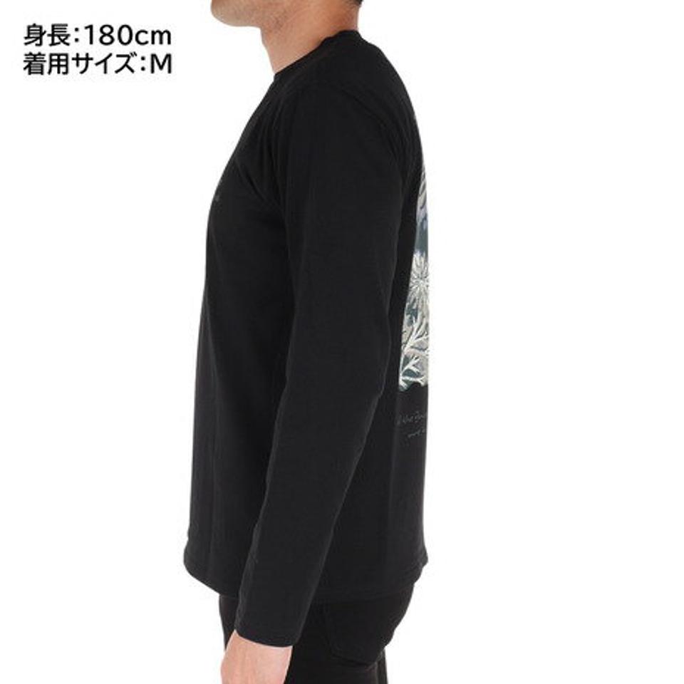 スノーピーク（snow peak）（メンズ）長袖Tシャツ ロンT Botanical Biotope 長袖Tシャツ TS-23SU004 BK ブラック