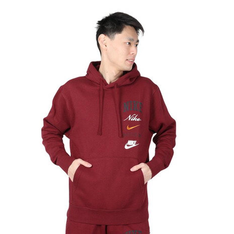 ナイキ（NIKE）（メンズ）クラブフリース スタック プルオーバー長袖フーディ FN2635-677