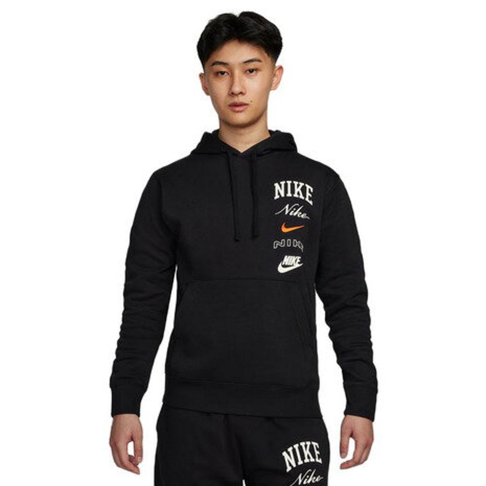 ナイキ（NIKE）（メンズ）クラブ BB スタック プルオーバー 長袖 フリース プルオーバー パーカー FN2635-010