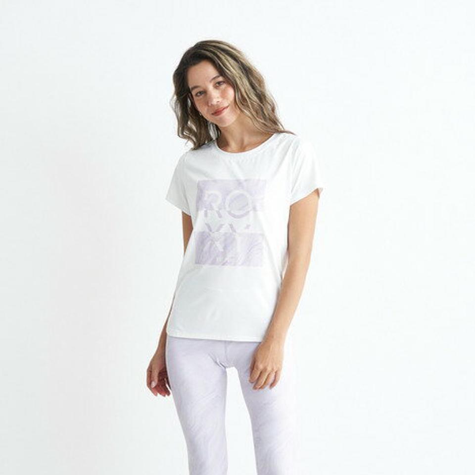ロキシー（ROXY）（レディース）半袖Tシャツ SPIRITED 24SPRST241511WHT