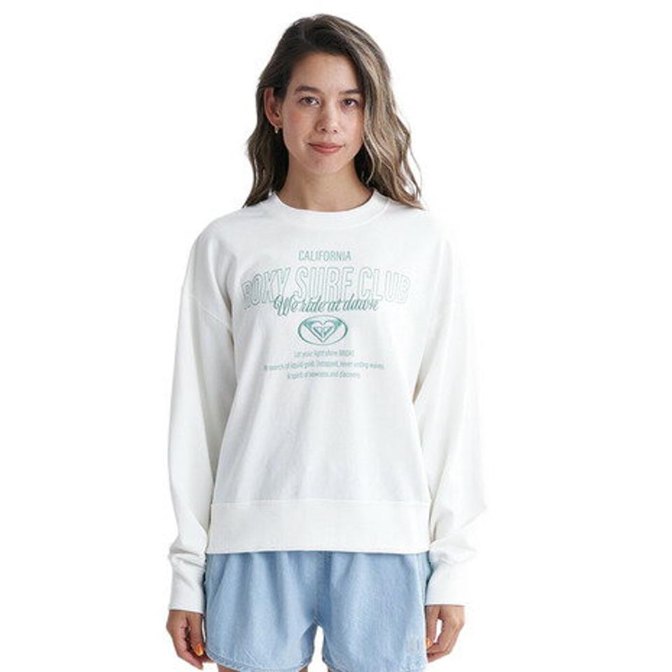 【4/10限定！エントリーで最大100％ポイントバック】ロキシー（ROXY）（レディース）SURF CLUB 長袖Tシャツ 24SPRLT241068WHT
