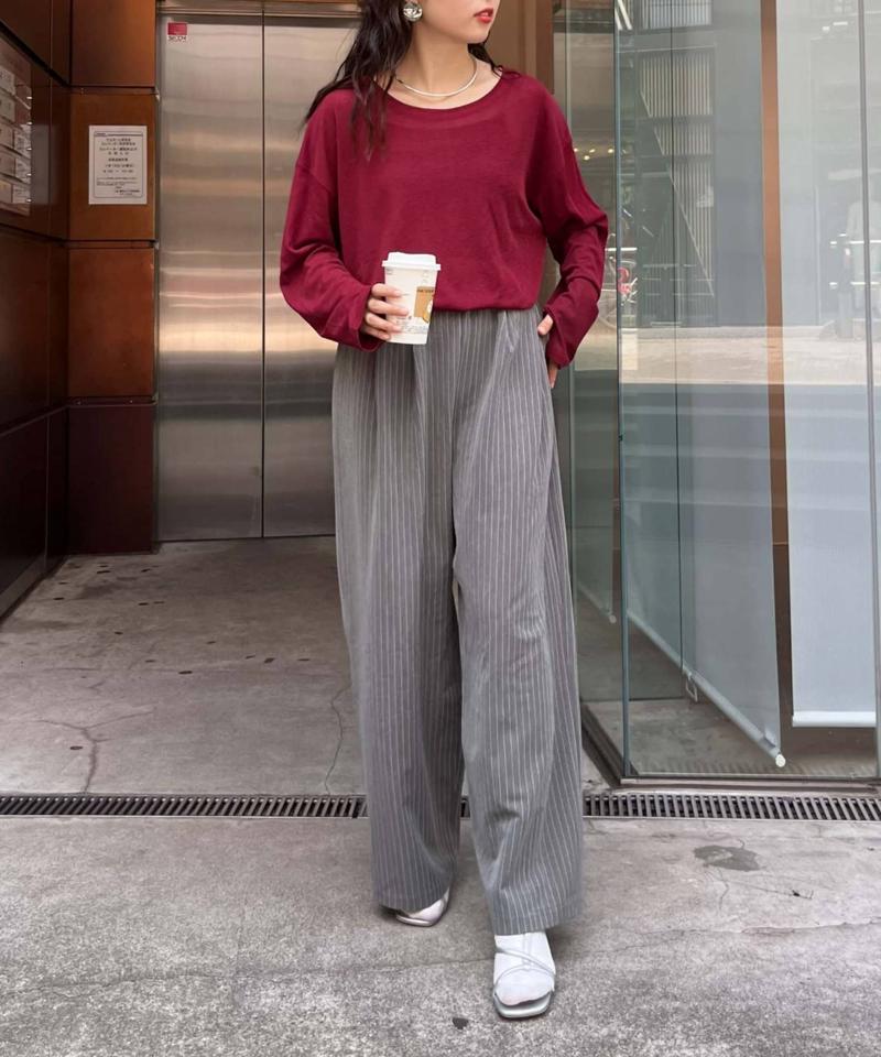 【17色展開】サイドスリットシアートップス