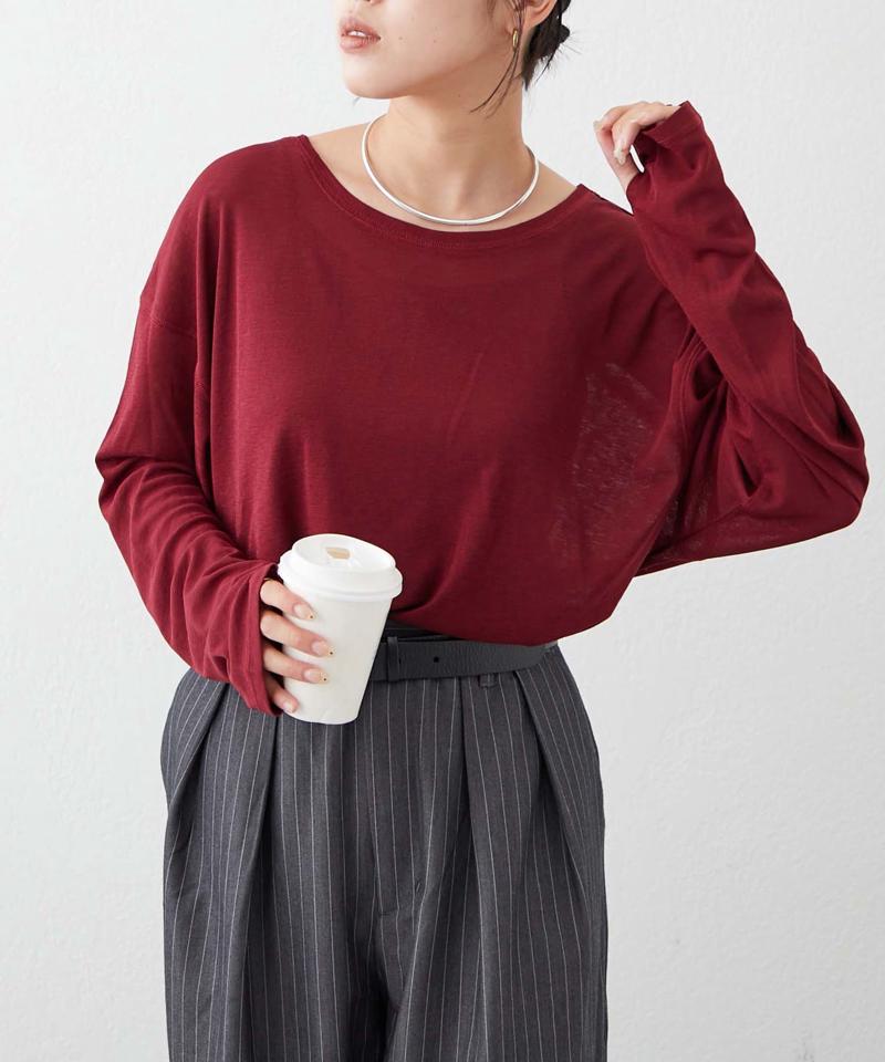 【17色展開】サイドスリットシアートップス