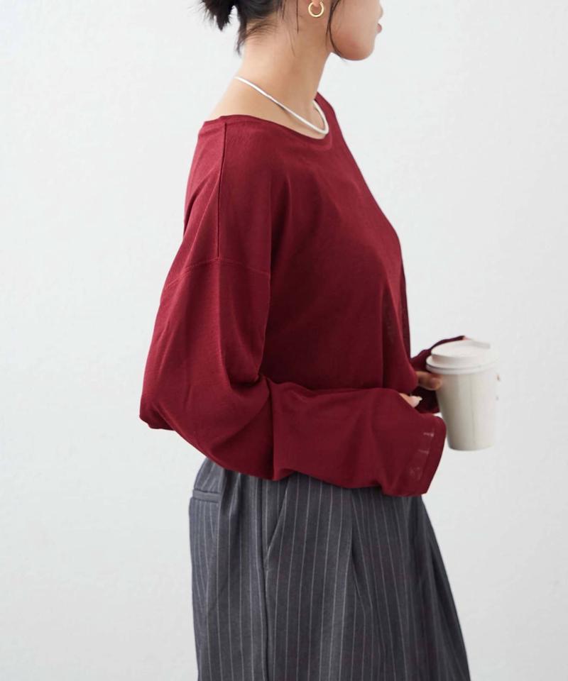 【17色展開】サイドスリットシアートップス