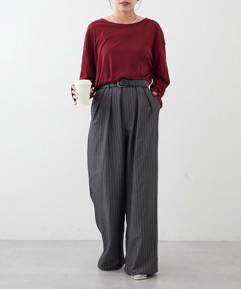 【17色展開】サイドスリットシアートップス