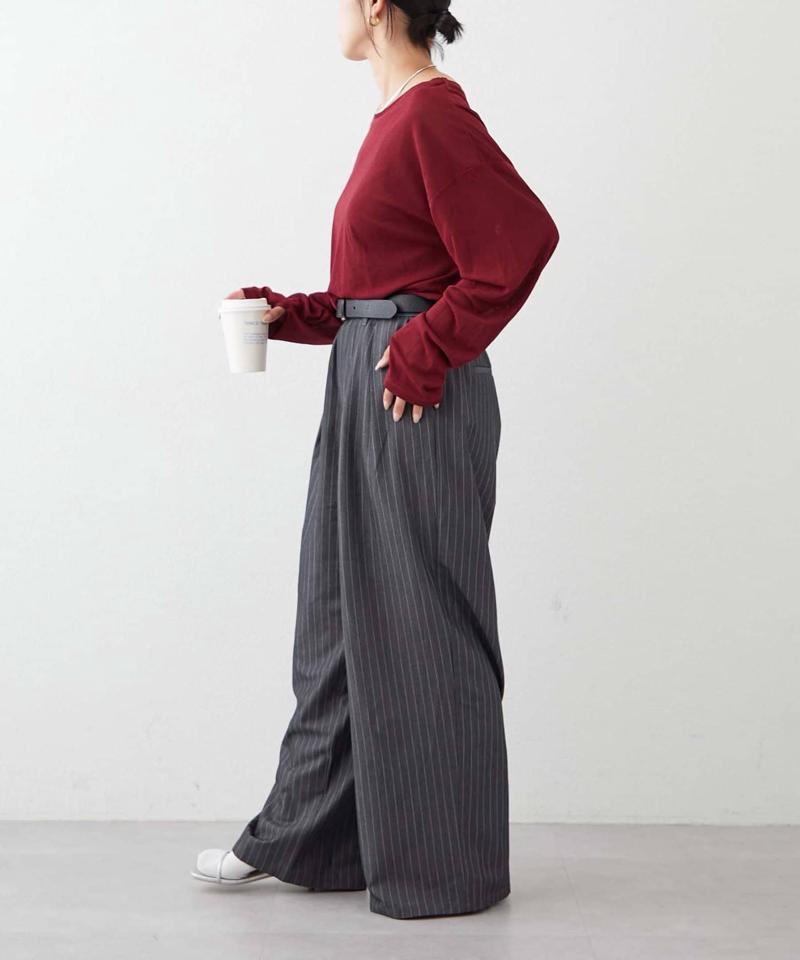 【17色展開】サイドスリットシアートップス