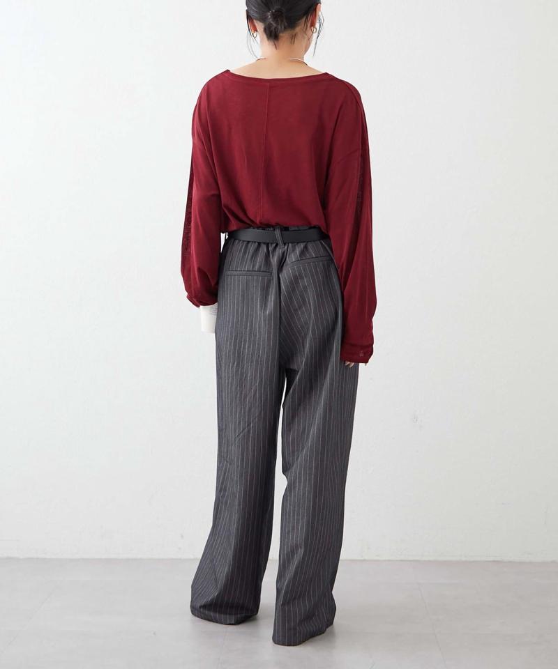 【17色展開】サイドスリットシアートップス