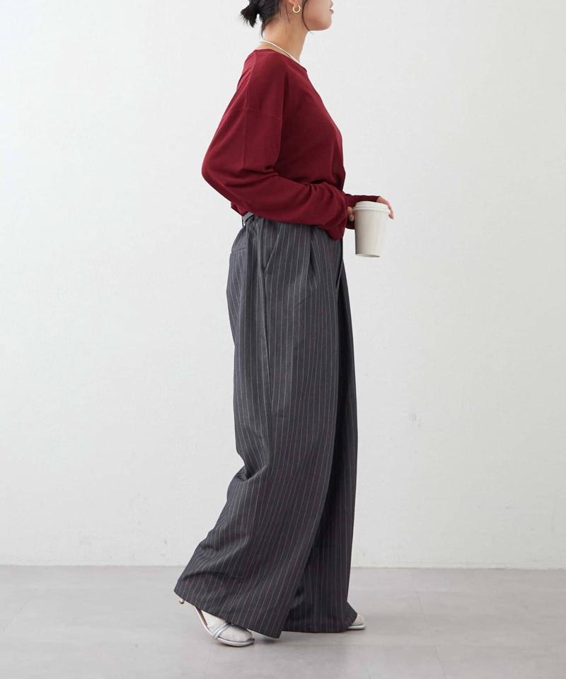 【17色展開】サイドスリットシアートップス