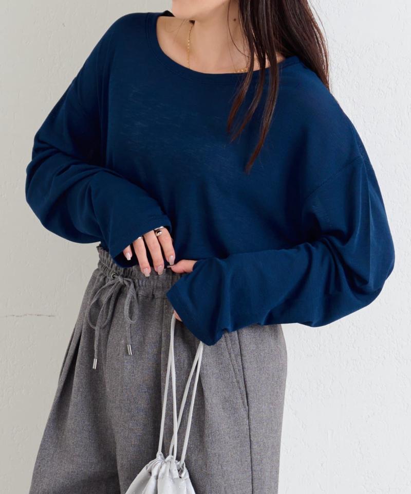 【17色展開】サイドスリットシアートップス