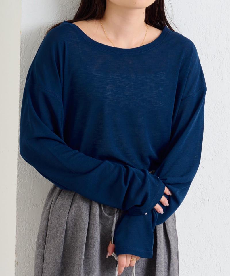 【17色展開】サイドスリットシアートップス