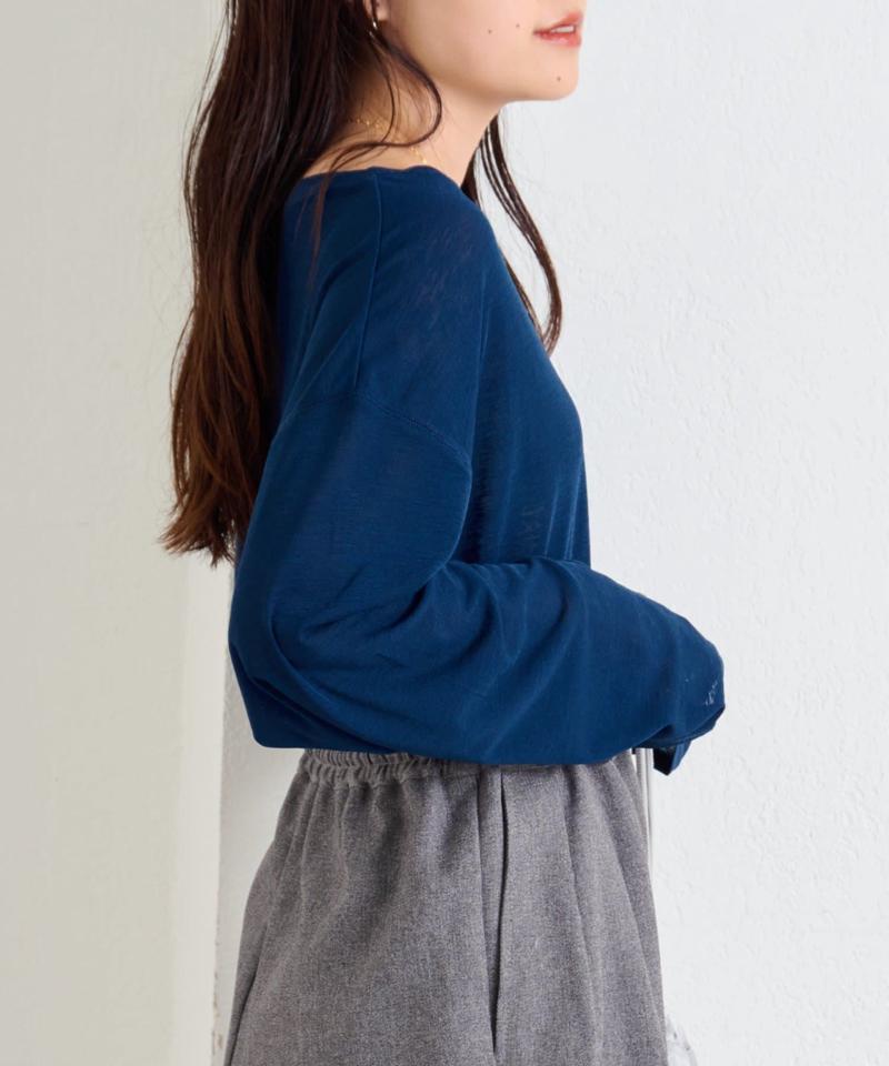 【17色展開】サイドスリットシアートップス