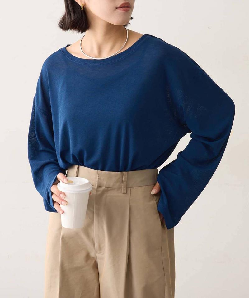 【17色展開】サイドスリットシアートップス