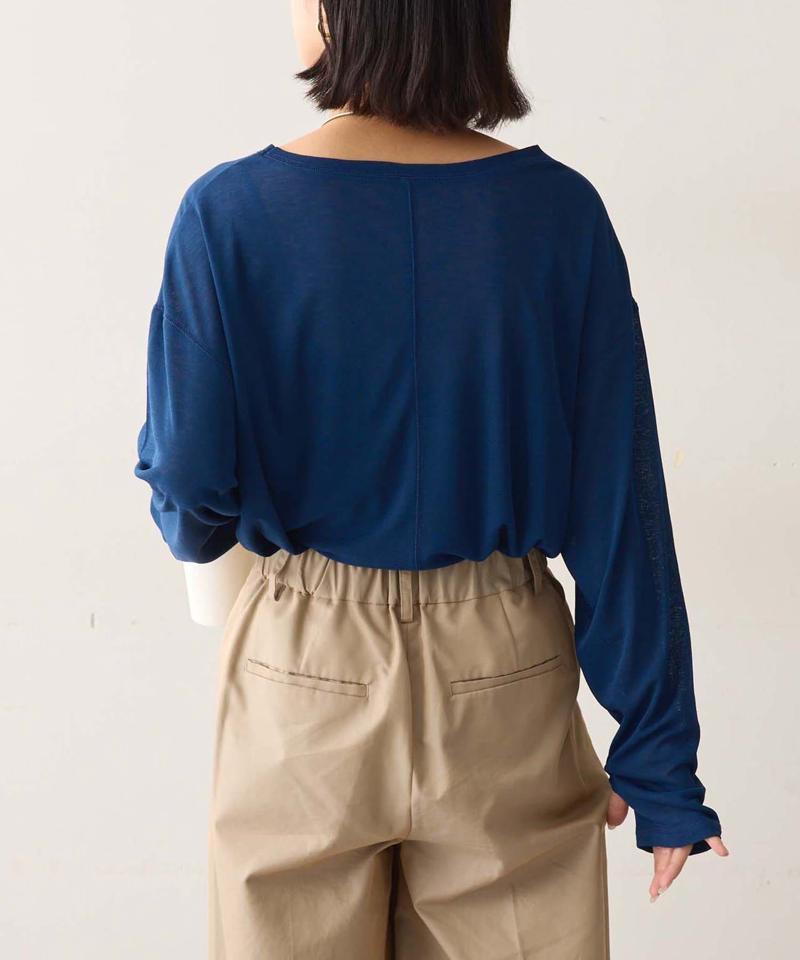 【17色展開】サイドスリットシアートップス