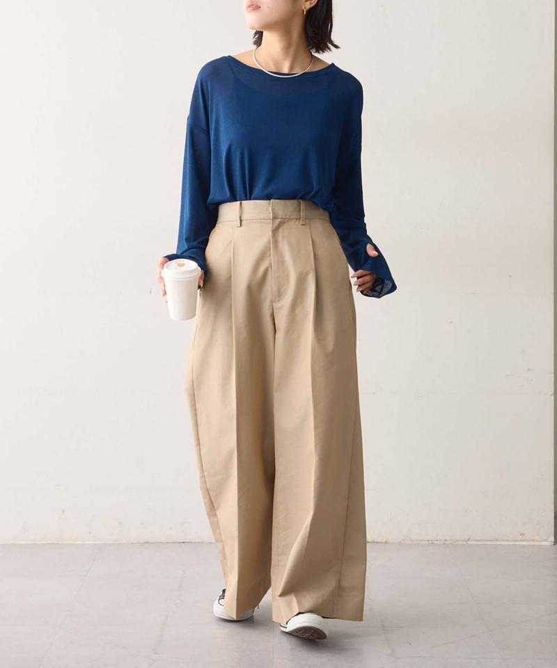 【17色展開】サイドスリットシアートップス